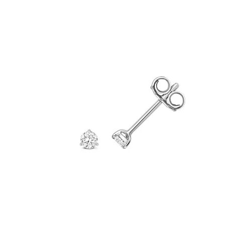 Diamond 3 Claw Earring Studs 0.15ct. 18ct White Gold